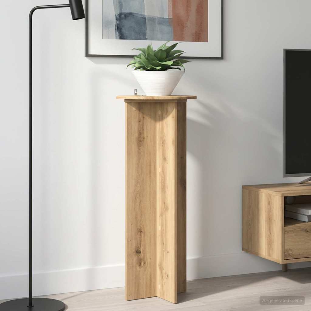 Plant Stand 2 pcs Ø40 100 cm Engineered Wood Width 40 cm Height 100 cm Artisan oak