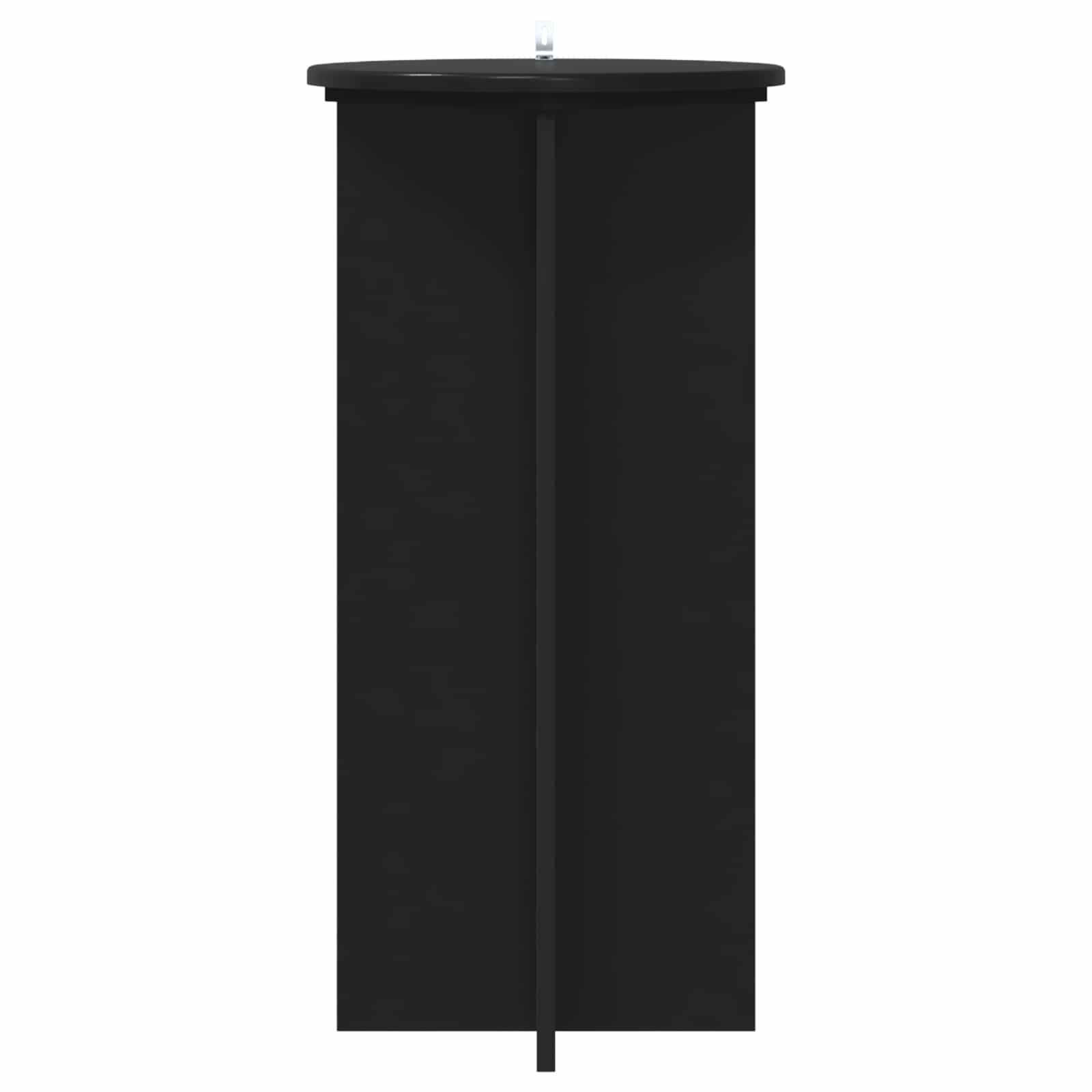vidaXL Plant Stand 2 pcs Black 40 x 40 x 80 cm Engineered Wood 6