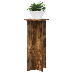 vidaXL Plant Stand 2 pcs Smoked Oak 40 x 40 x 80 cm Engineered Wood 3
