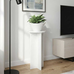 vidaXL Plant Stand 2 pcs High Gloss White 29.5 x 29.5 x 60 cm 4