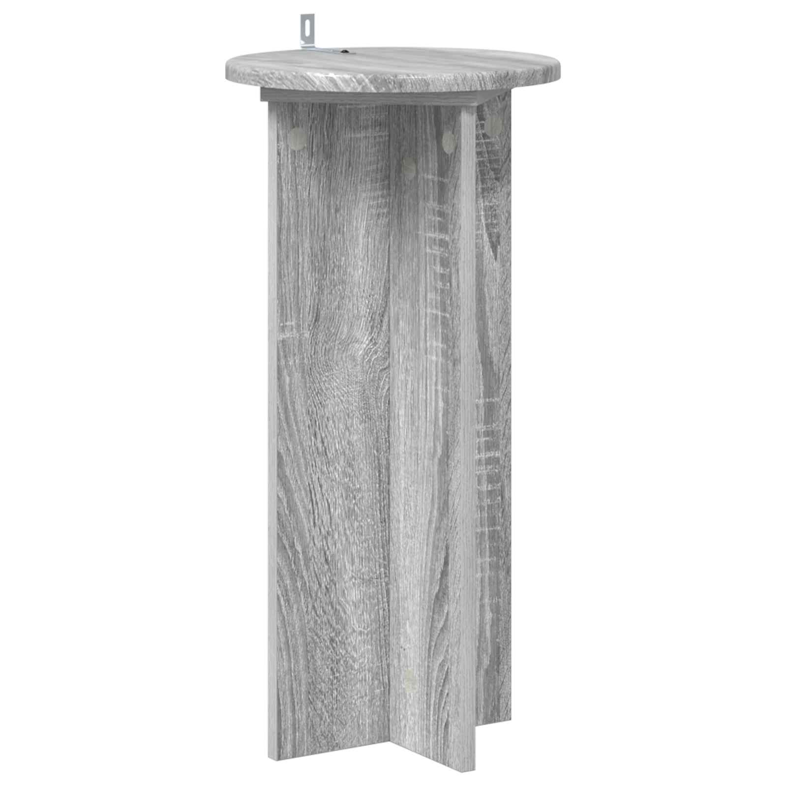 vidaXL Plant Stand 2 pcs Grey Sonoma 29.5 x 29.5 x 60 cm 5