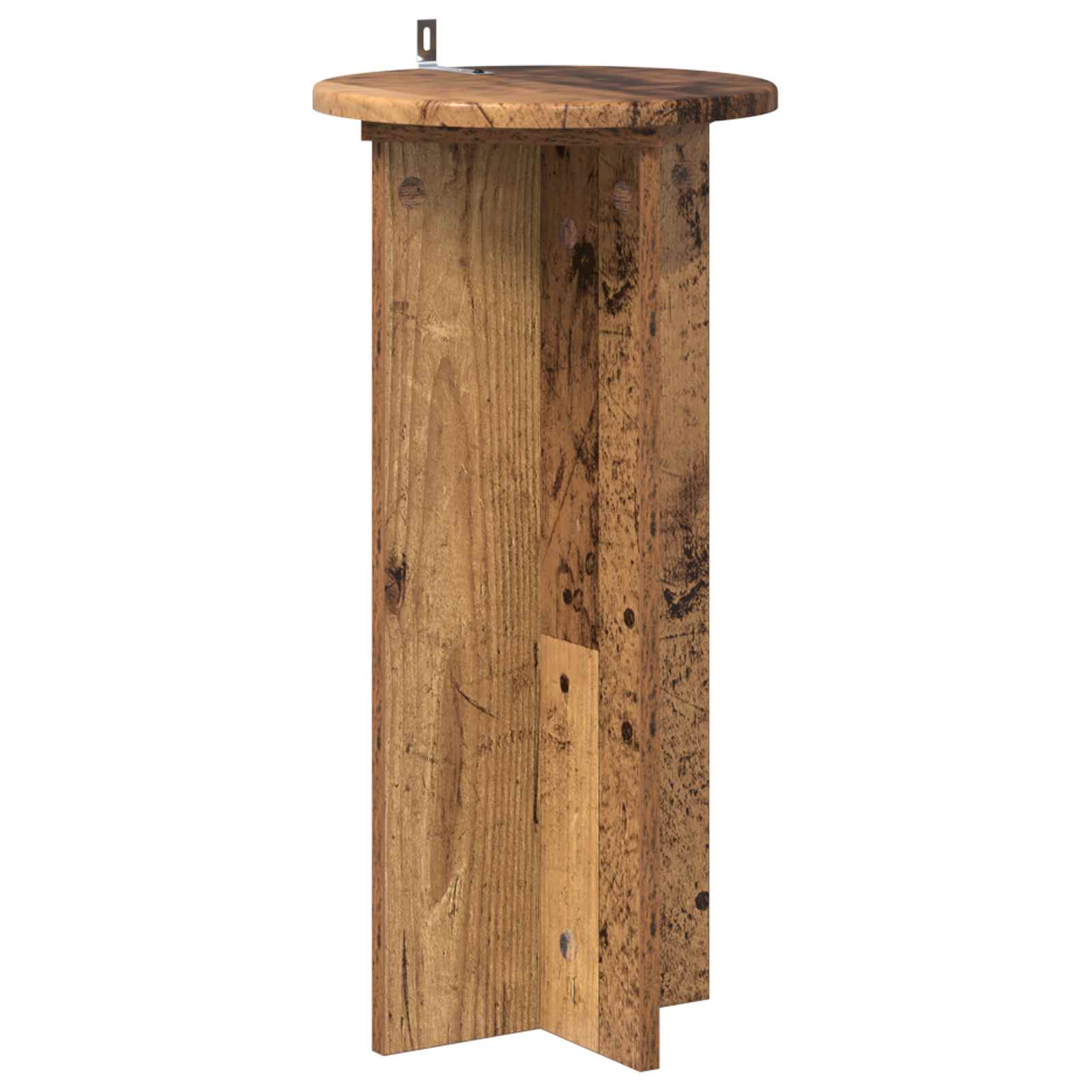 vidaXL Plant Stand 2 pcs Old Wood 29.5 x 29.5 x 60 cm Engineered Wood 5