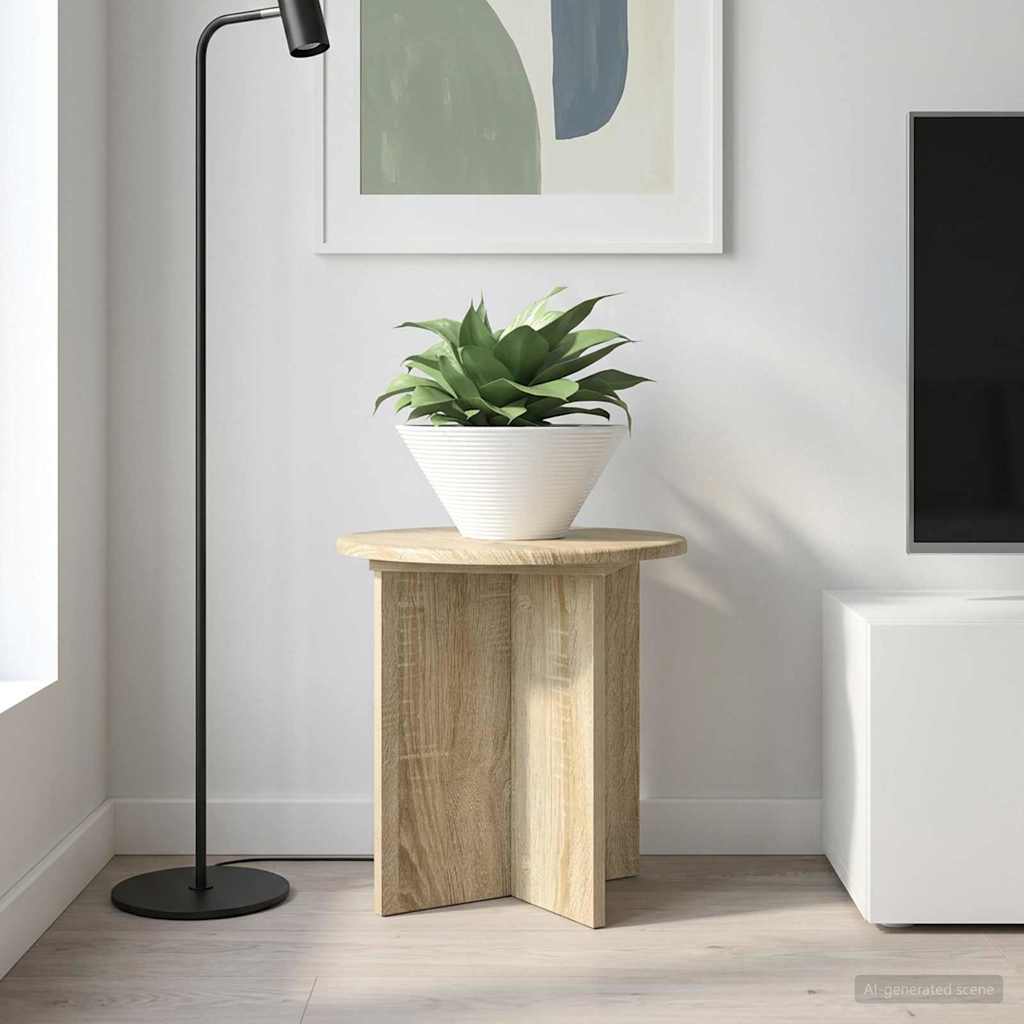 vidaXL Plant Stand 2 pcs Sonoma Oak 40 x 40 x 40 cm Engineered Wood 1