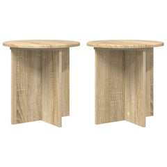 vidaXL Plant Stand 2 pcs Sonoma Oak 40 x 40 x 40 cm Engineered Wood 2