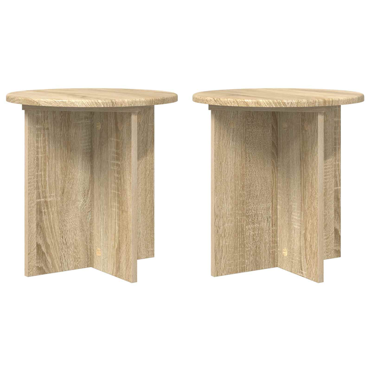Plant Stand 2 pcs 40 x 40 x 40 cm Engineered Wood Width 40 cm Height 40 cm Sonoma oak