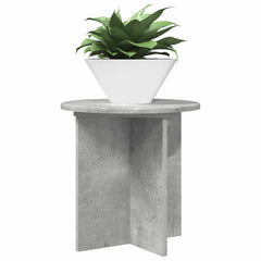 vidaXL Plant Stand 2 pcs Concrete Grey 40 x 40 x 40 cm Engineered Wood 3