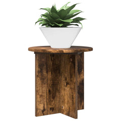 vidaXL Plant Stand 2 pcs Smoked Oak 40 x 40 x 40 cm Engineered Wood 3