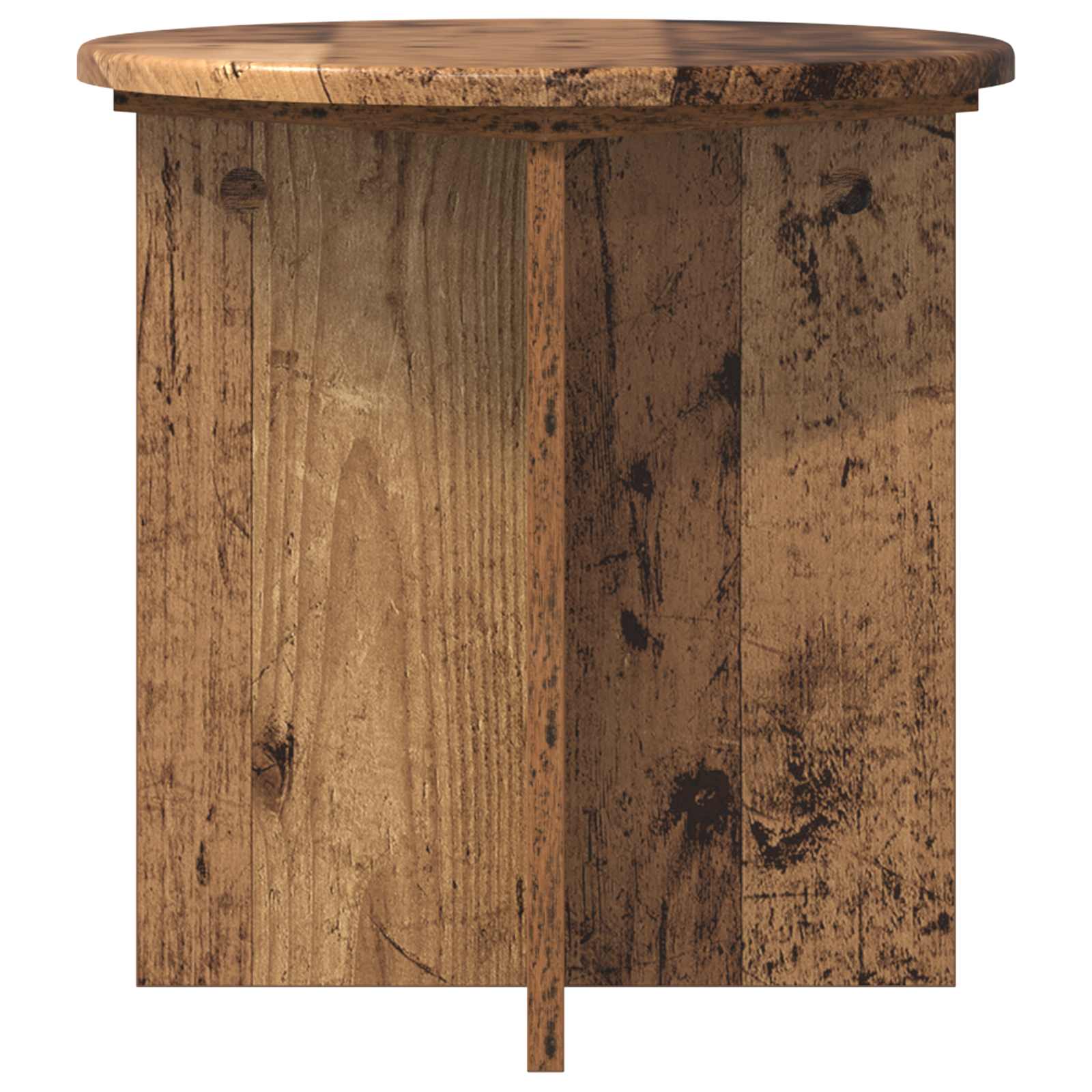 vidaXL Plant Stand 2 pcs Old Wood 40 x 40 x 40 cm Engineered Wood 6