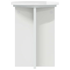 vidaXL Plant Stand 2 pcs High Gloss White Ø29.5 x 40 cm 6