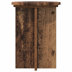 vidaXL Plant Stand 2 pcs Old Wood Ø29.5 x 40 cm Engineered Wood 6