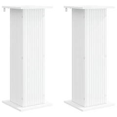 vidaXL Plant Stand 2 pcs White 30.5 x 30 x 80.5 cm Engineered Wood 2