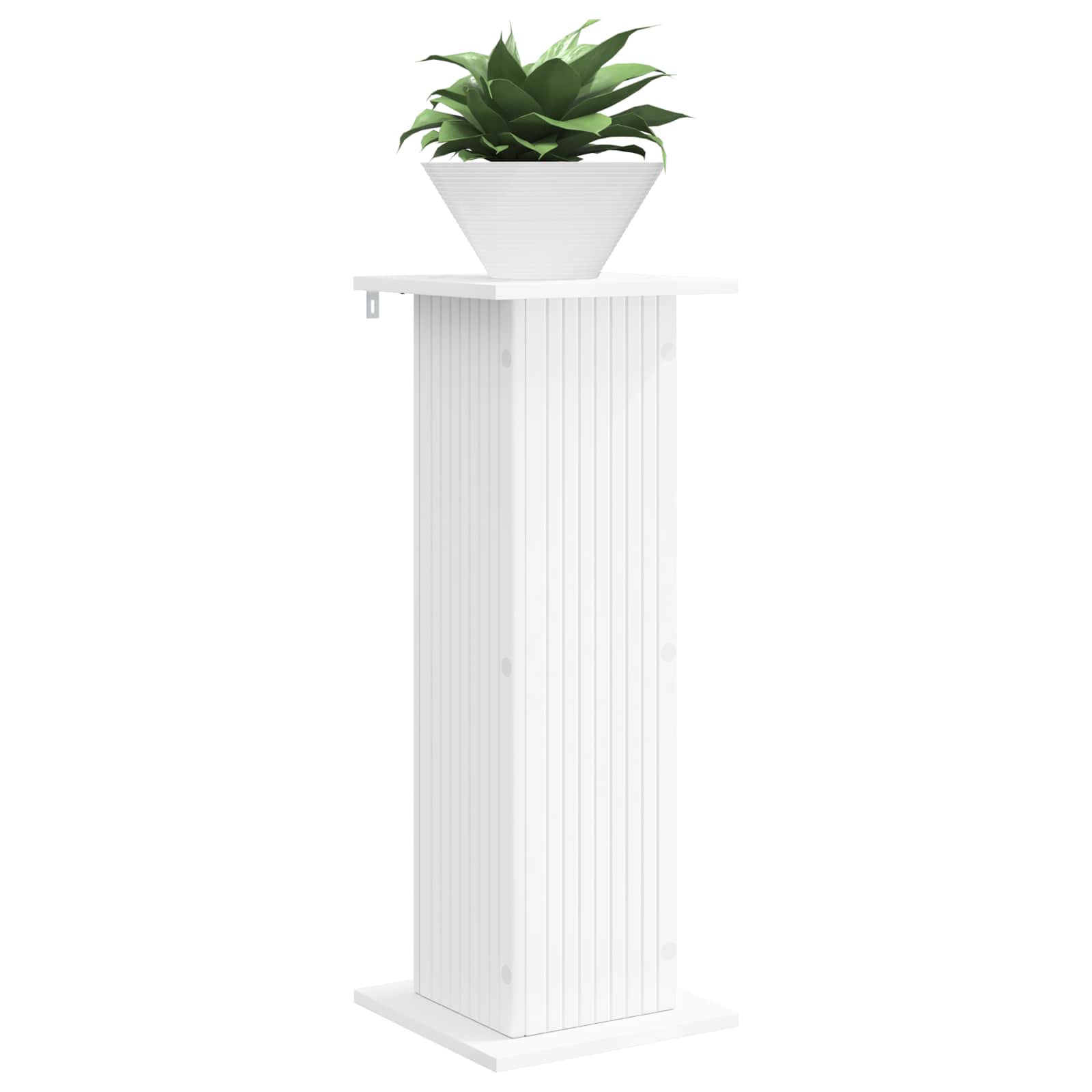 vidaXL Plant Stand 2 pcs White 30.5 x 30 x 80.5 cm Engineered Wood 3