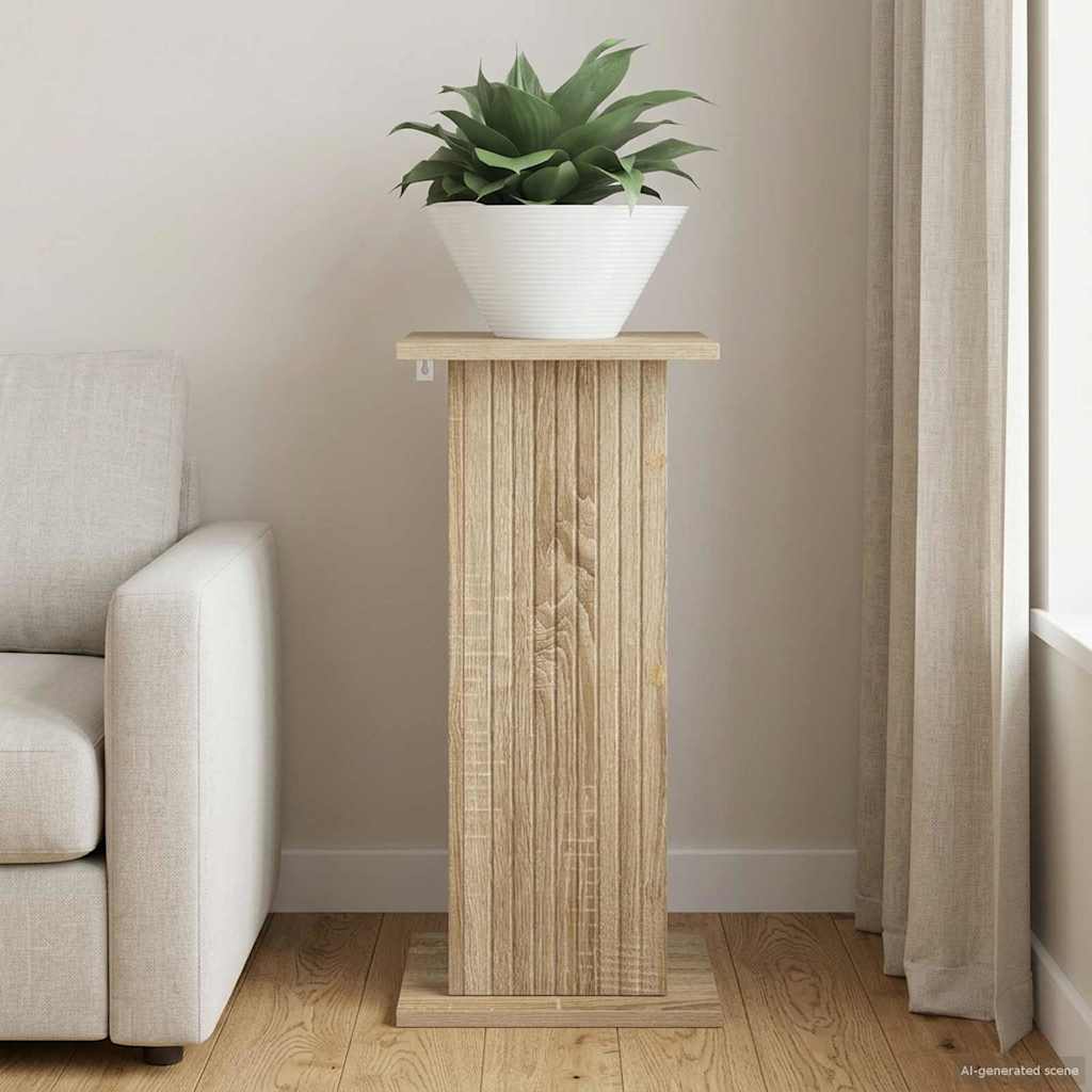 vidaXL Plant Stand Sonoma Oak 30.5 x 30 x 60.5 cm Engineered Wood 1