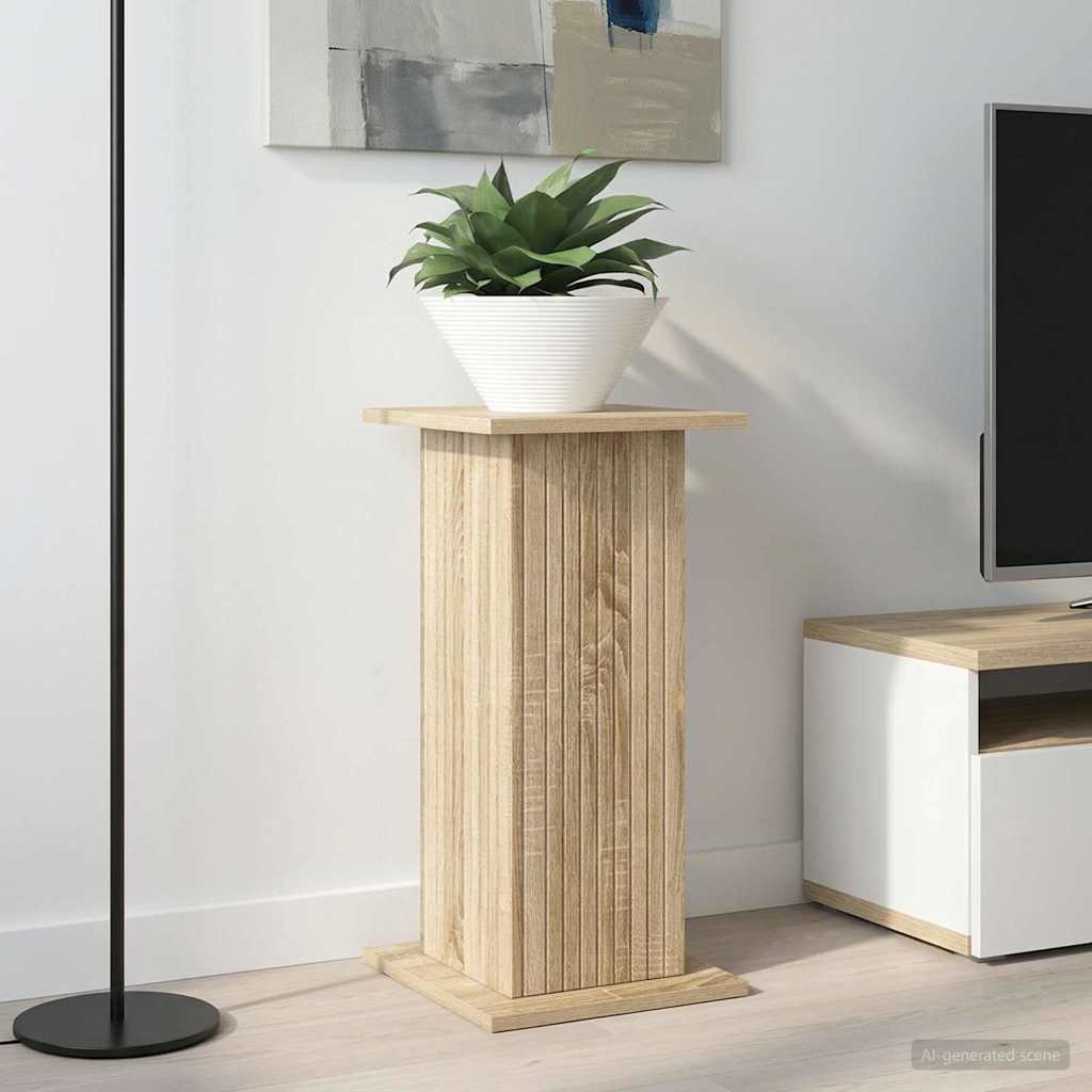 vidaXL Plant Stand 2 pcs Sonoma Oak 30.5 x 30 x 60.5 cm 4