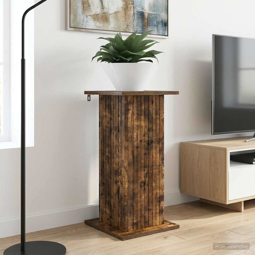 vidaXL Plant Stand 2 pcs Smoked Oak 30.5 x 30 x 60.5 cm 1
