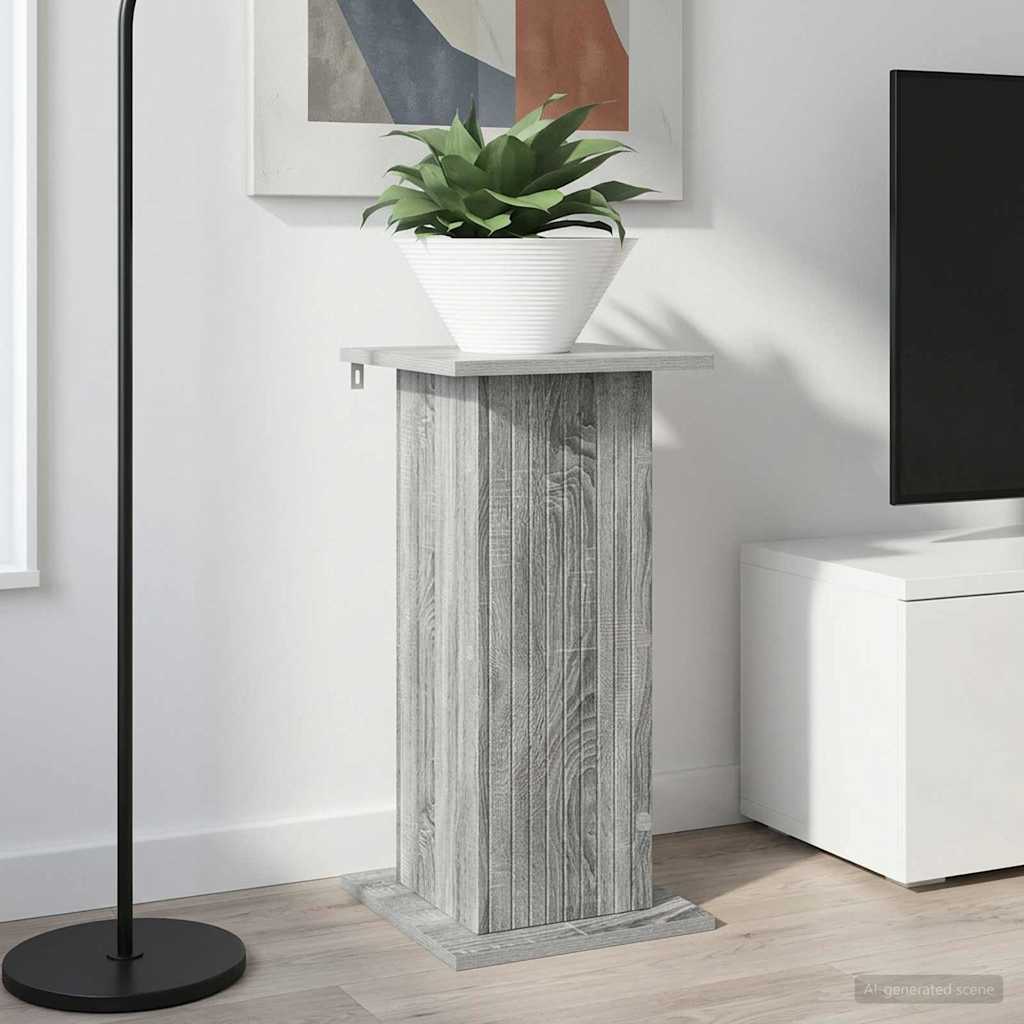 vidaXL Plant Stand Grey Sonoma 30.5 x 30 x 60.5 cm Engineered Wood 1