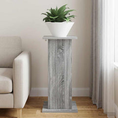 vidaXL Plant Stand Grey Sonoma 30.5 x 30 x 60.5 cm Engineered Wood 4