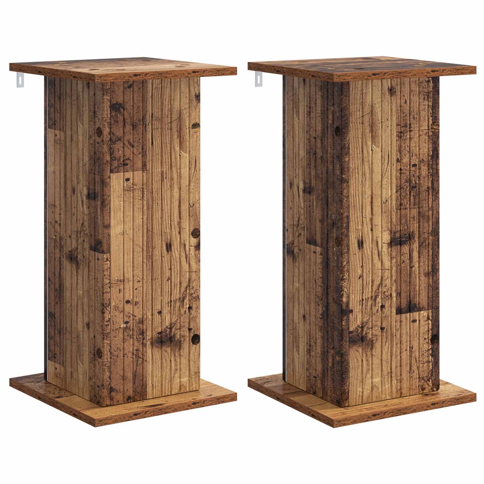 vidaXL Plant Stand 2 pcs Old Wood 30.5 x 30 x 60.5 cm Engineered Wood 2