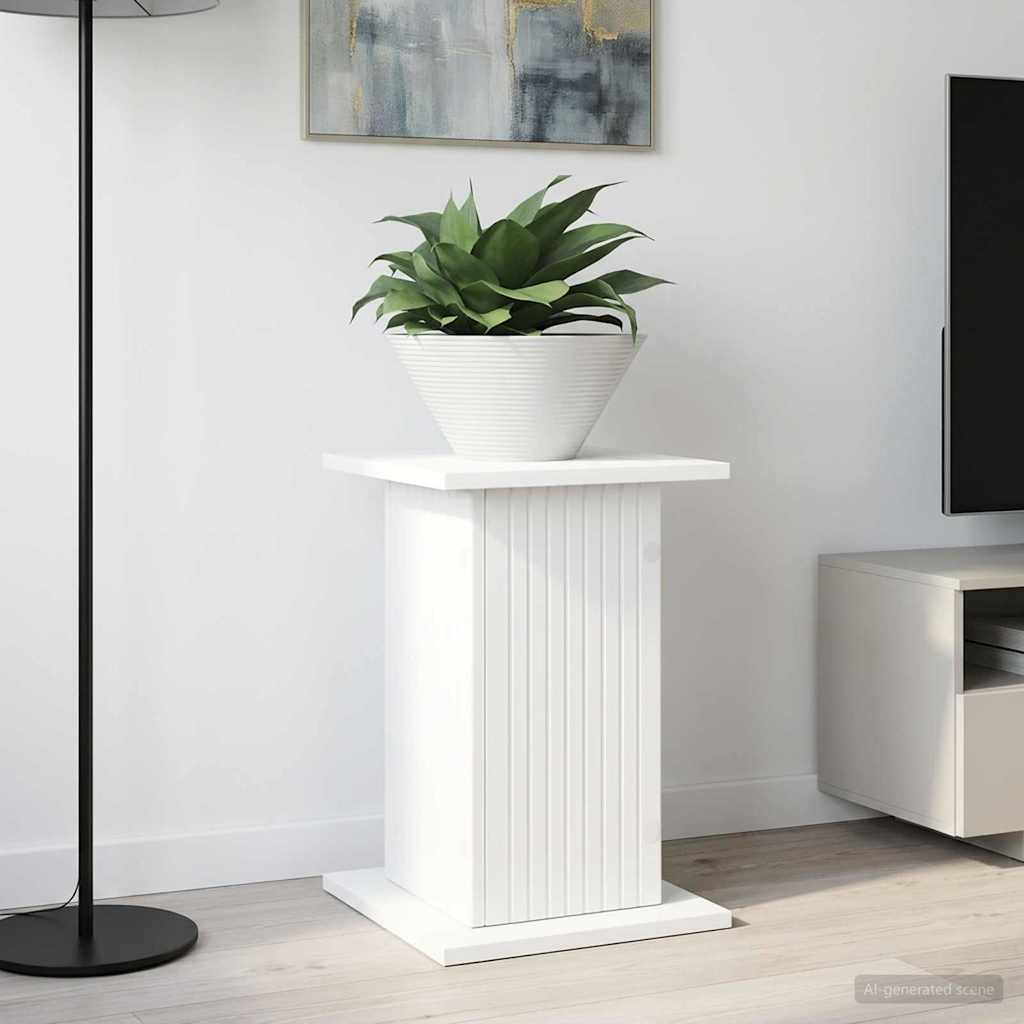 vidaXL Plant Stand White 30.5 x 30 x 43 cm Engineered Wood 1
