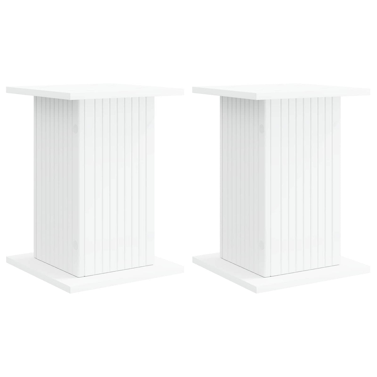 Plant Stand Engineered Wood 2 pcs 30.5 x 30 x 43 cm White