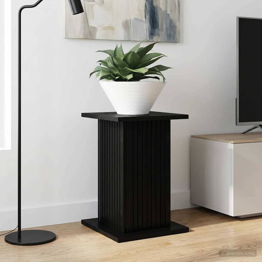 Plant Stand Engineered Wood 2 pcs 30.5 x 30 x 43 cm Black