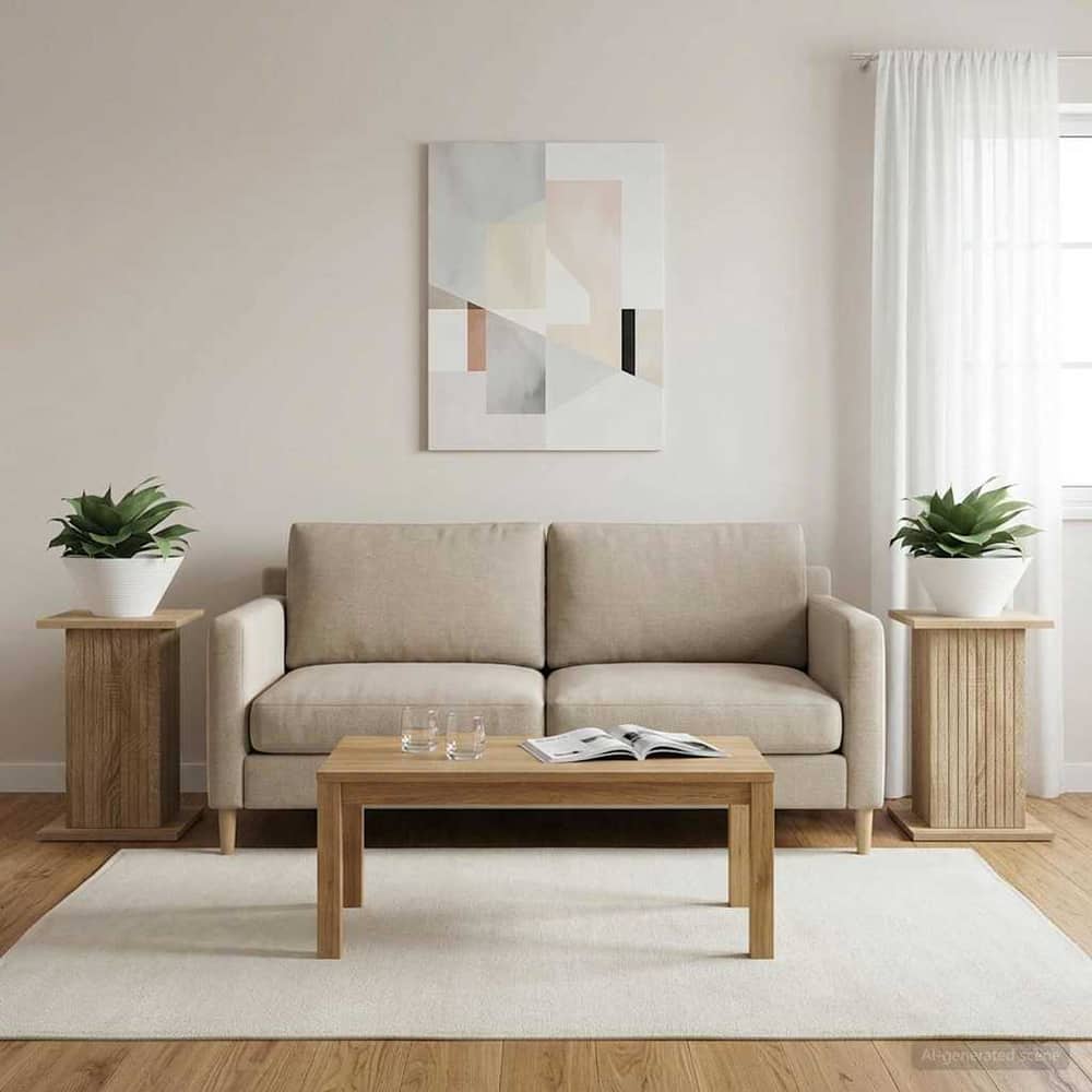 Plant Stand Engineered Wood 2 pcs 30.5 x 30 x 43 cm Sonoma oak