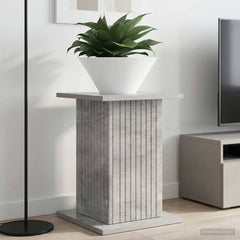 Plant Stand Engineered Wood 2 pcs 30.5 x 30 x 43 cm Concrete grey
