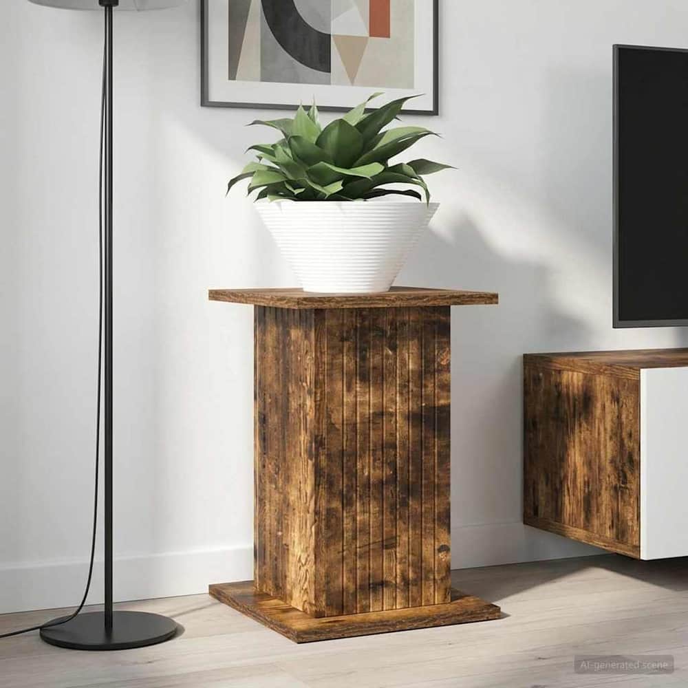 Plant Stand Engineered Wood 2 pcs 30.5 x 30 x 43 cm Smoked oak