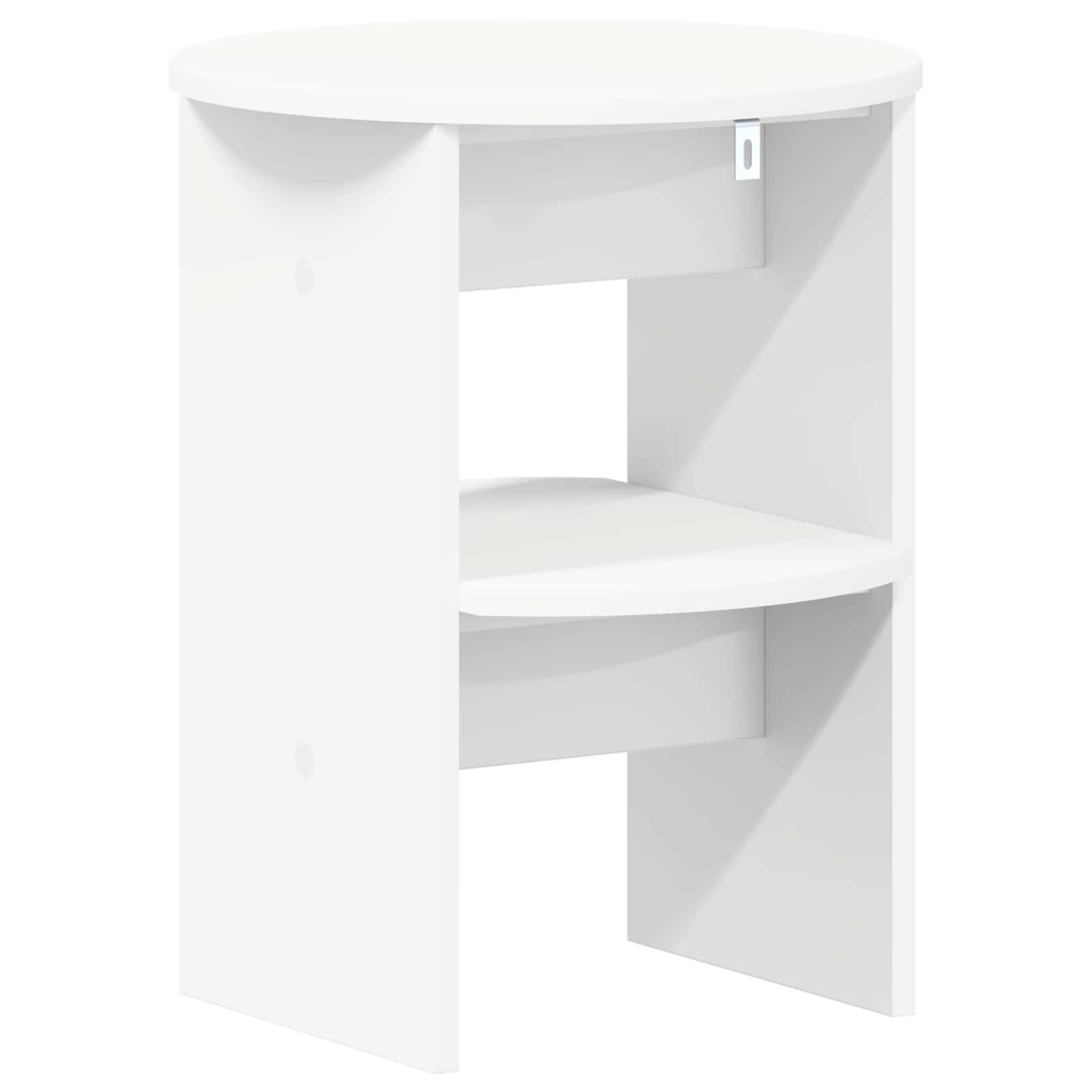 vidaXL Side Cabinet White Ø40 x 50 cm Engineered Wood 6