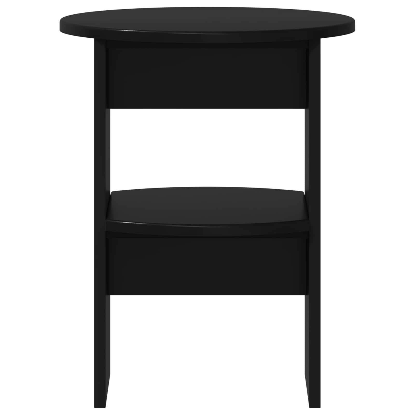 vidaXL Side Cabinet Black Ø40 x 50 cm Engineered Wood 5