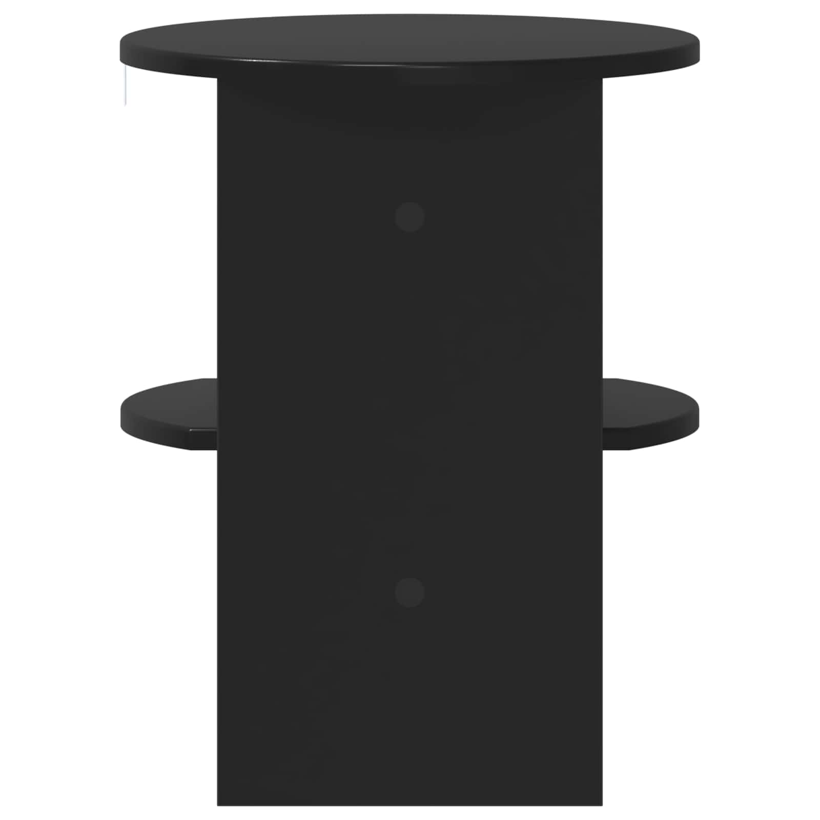 vidaXL Side Cabinet Black Ø40 x 50 cm Engineered Wood 6