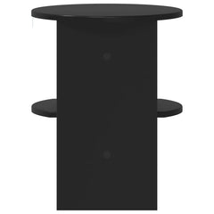 vidaXL Side Cabinet Black Ø40 x 50 cm Engineered Wood 6