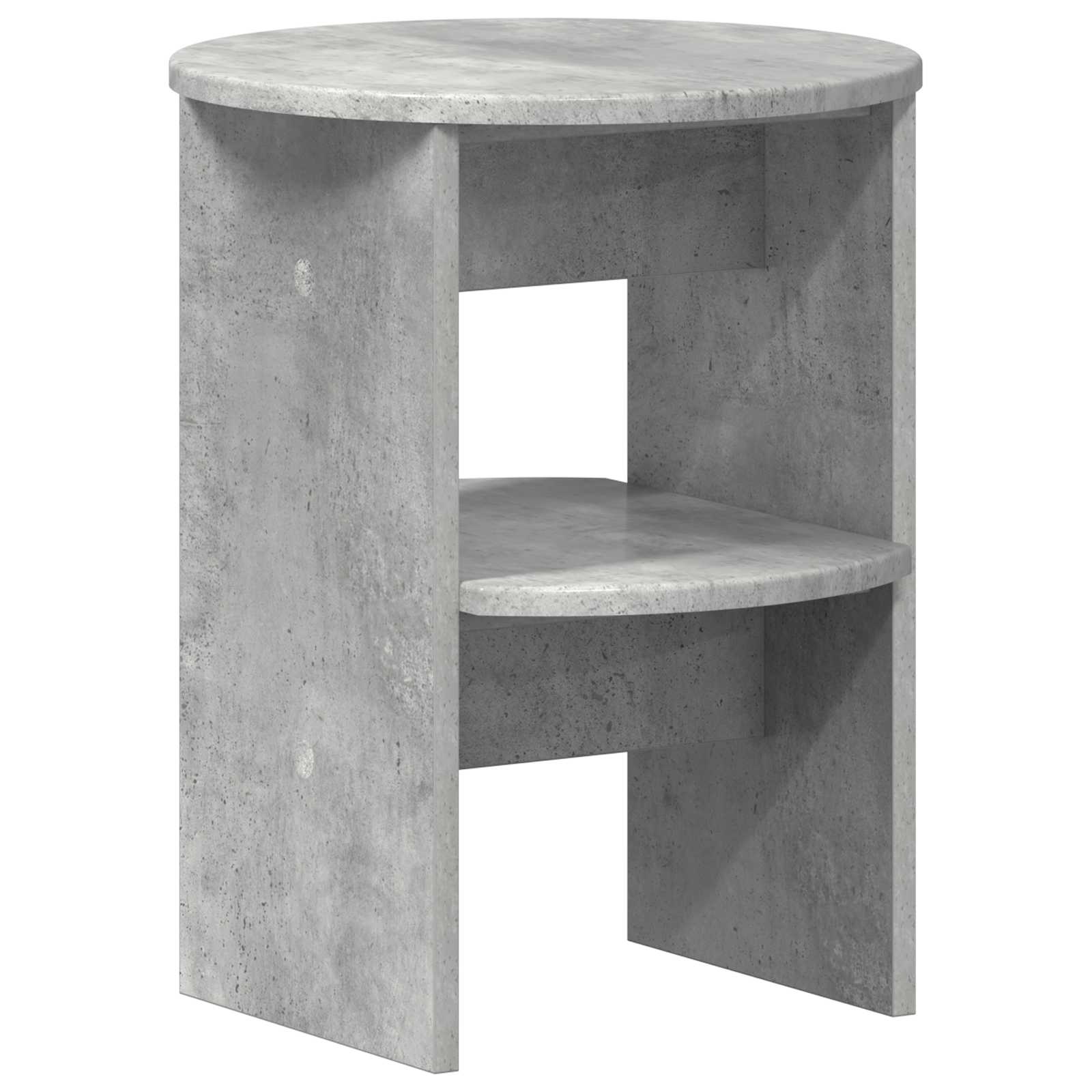 vidaXL Side Cabinet Concrete Grey Ø40 x 50 cm Engineered Wood 2
