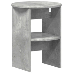vidaXL Side Cabinet Concrete Grey Ø40 x 50 cm Engineered Wood 6