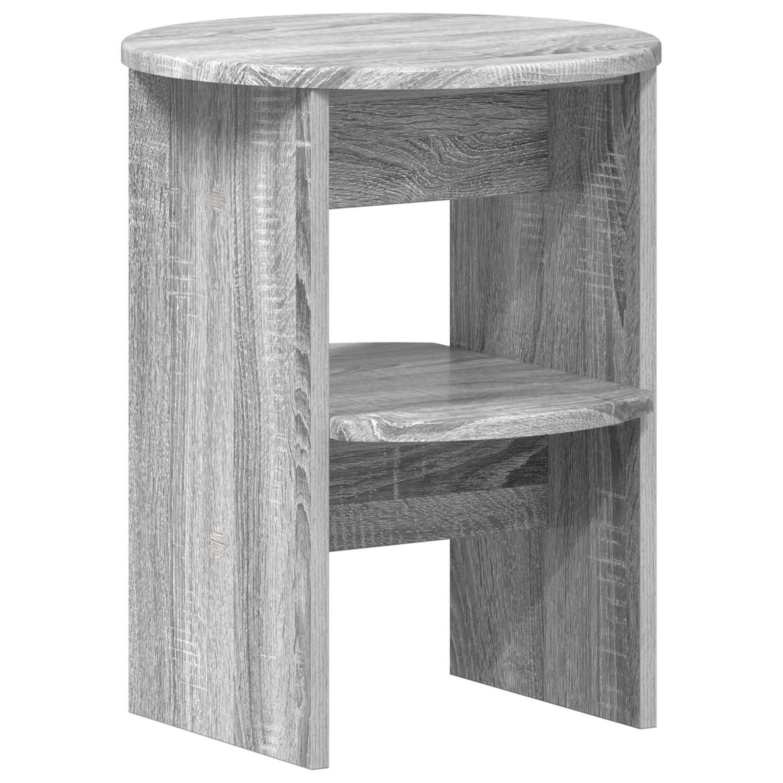 vidaXL Side Cabinet Grey Sonoma Ø40 x 50 cm Engineered Wood 2