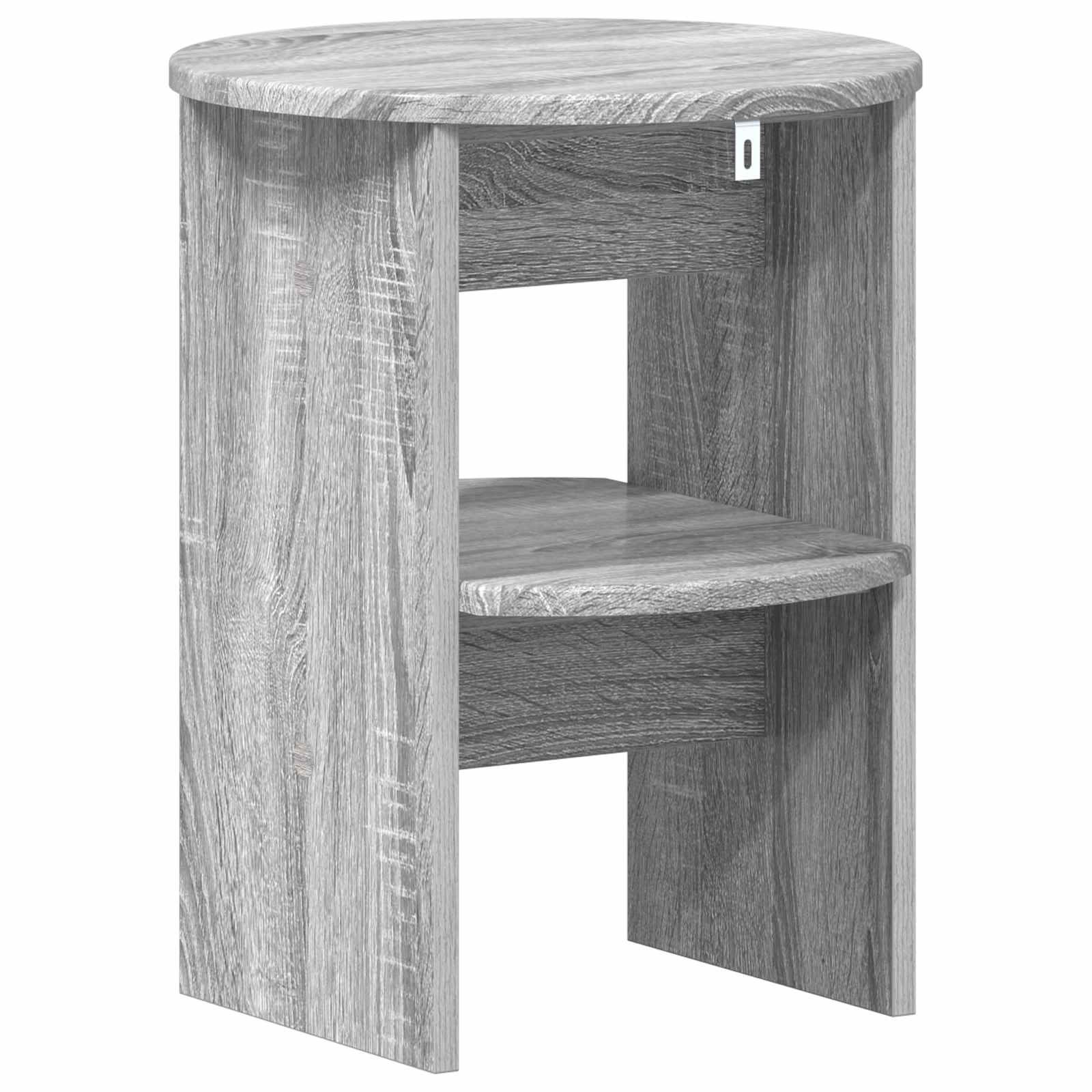 vidaXL Side Cabinet Grey Sonoma Ø40 x 50 cm Engineered Wood 6