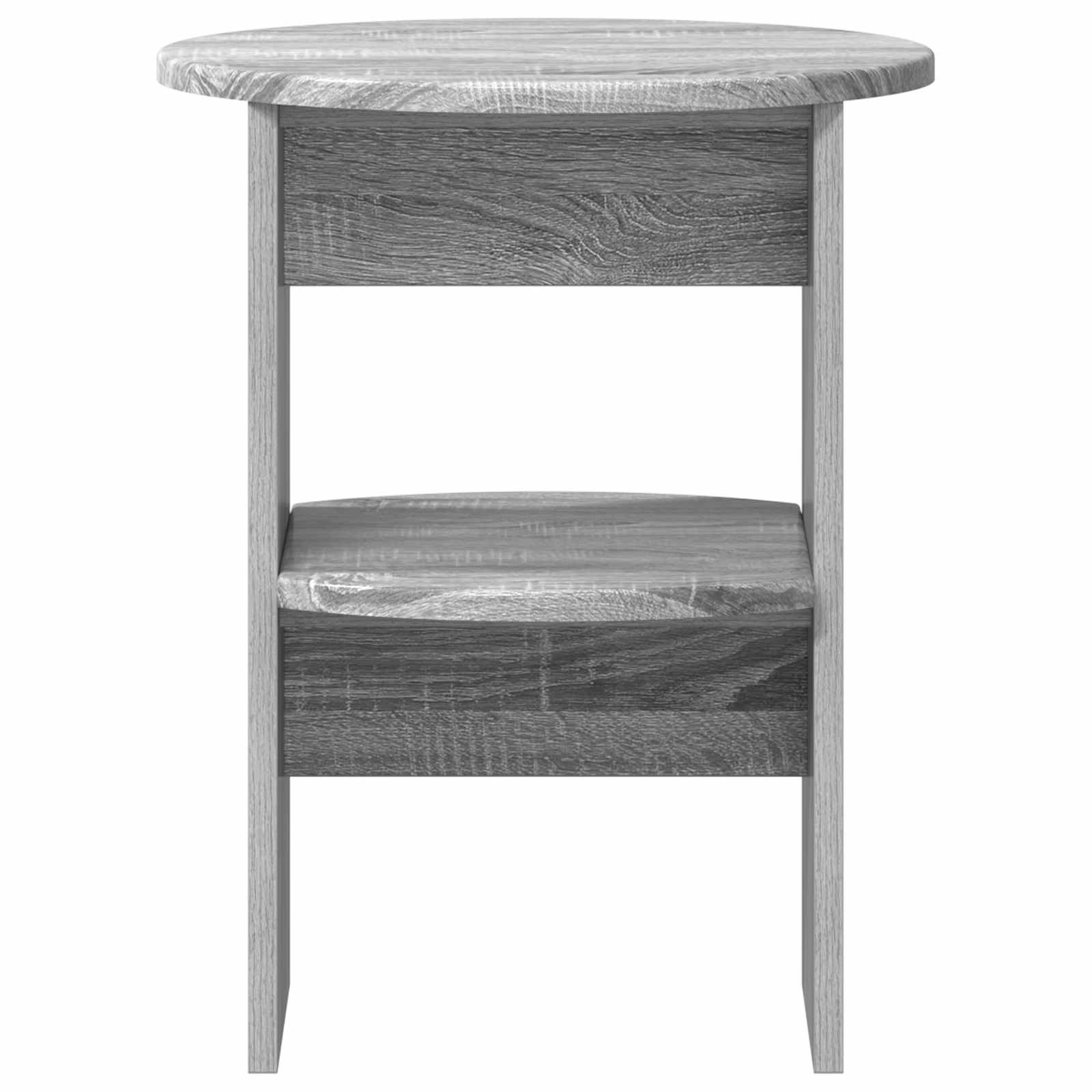 vidaXL Side Cabinet Grey Sonoma Ø40 x 50 cm Engineered Wood 4
