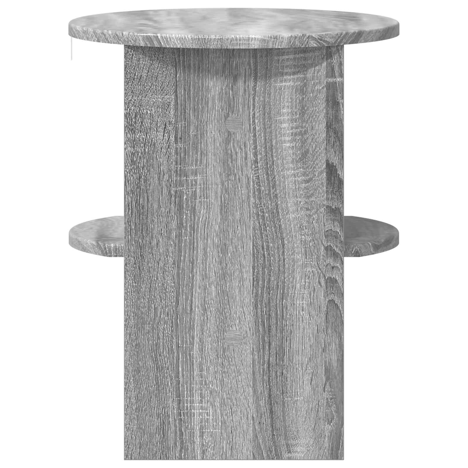 vidaXL Side Cabinet Grey Sonoma Ø40 x 50 cm Engineered Wood 5