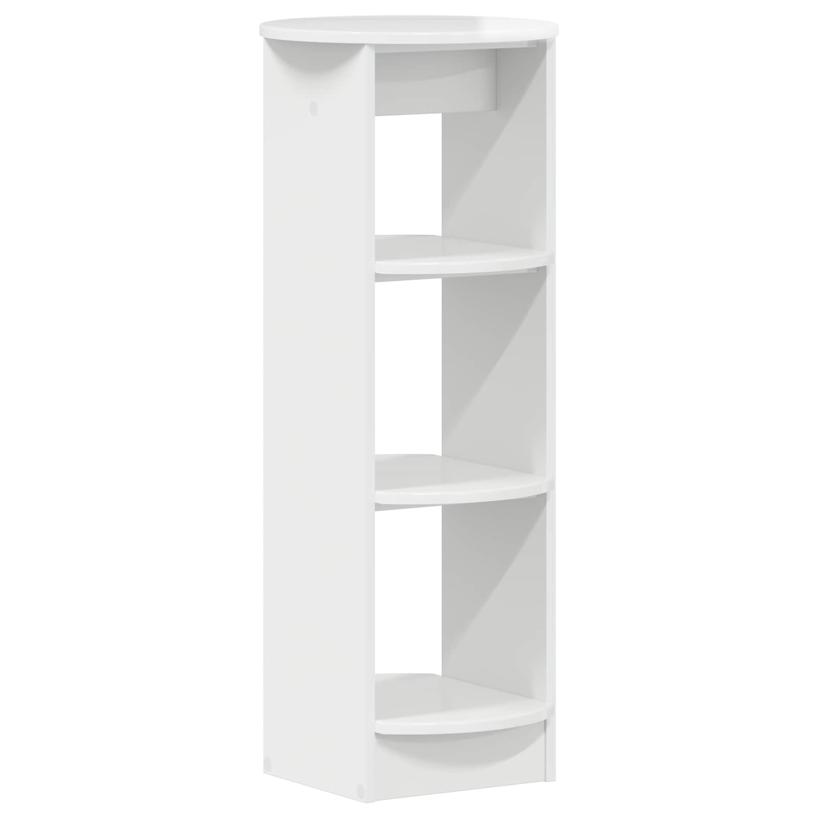 vidaXL Side Cabinet High Gloss White 40 x 40 x 100 cm Engineered Wood 2
