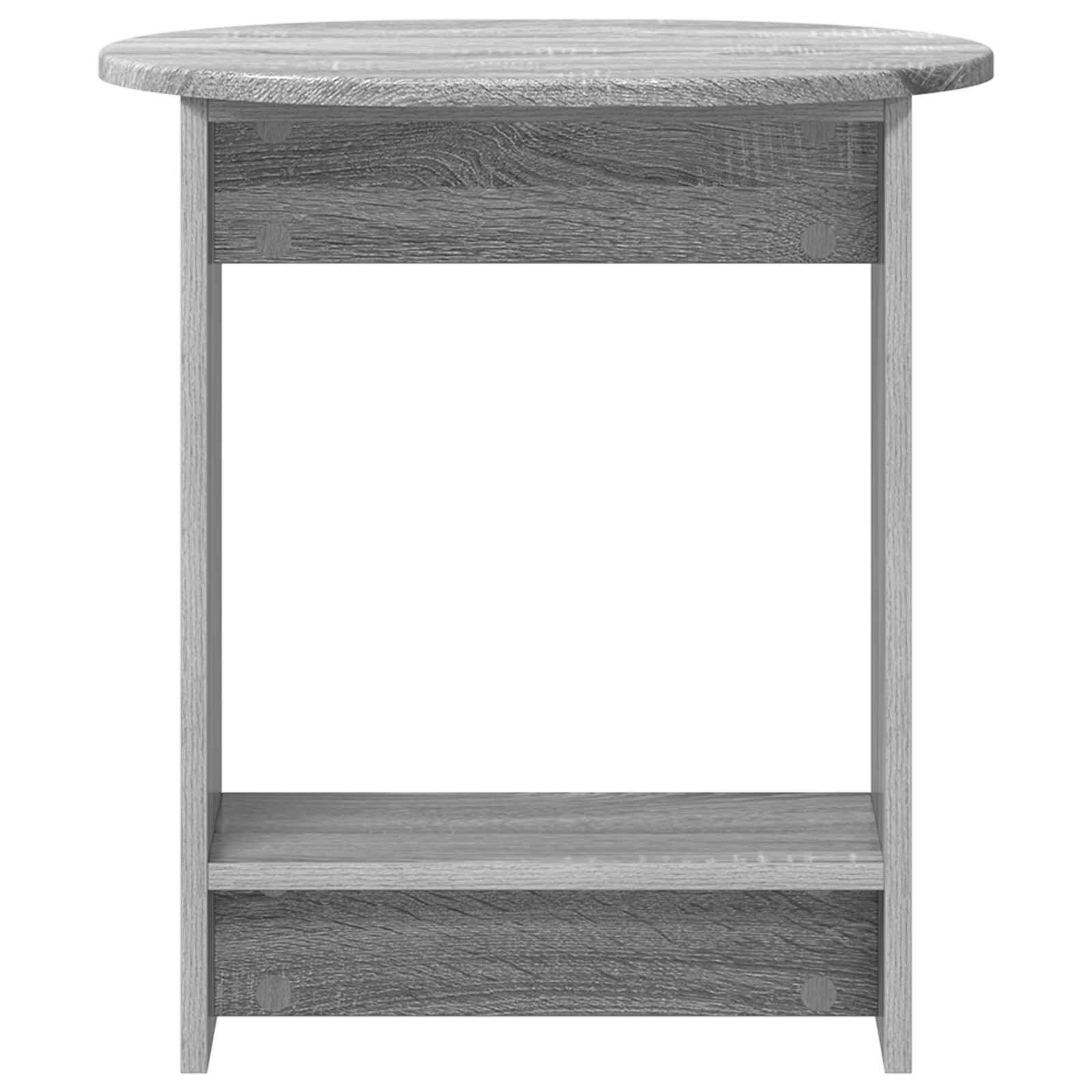 vidaXL Side Table Grey Sonoma 50 x 39,5 x 55 cm Engineered Wood 4