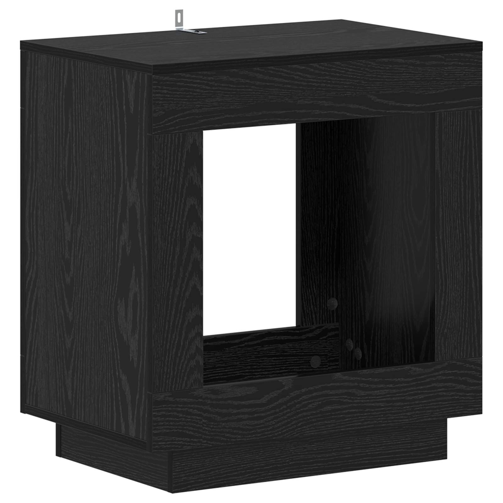 vidaXL Side Table Black Oak 60 x 40 x 65 cm Engineered Wood 2