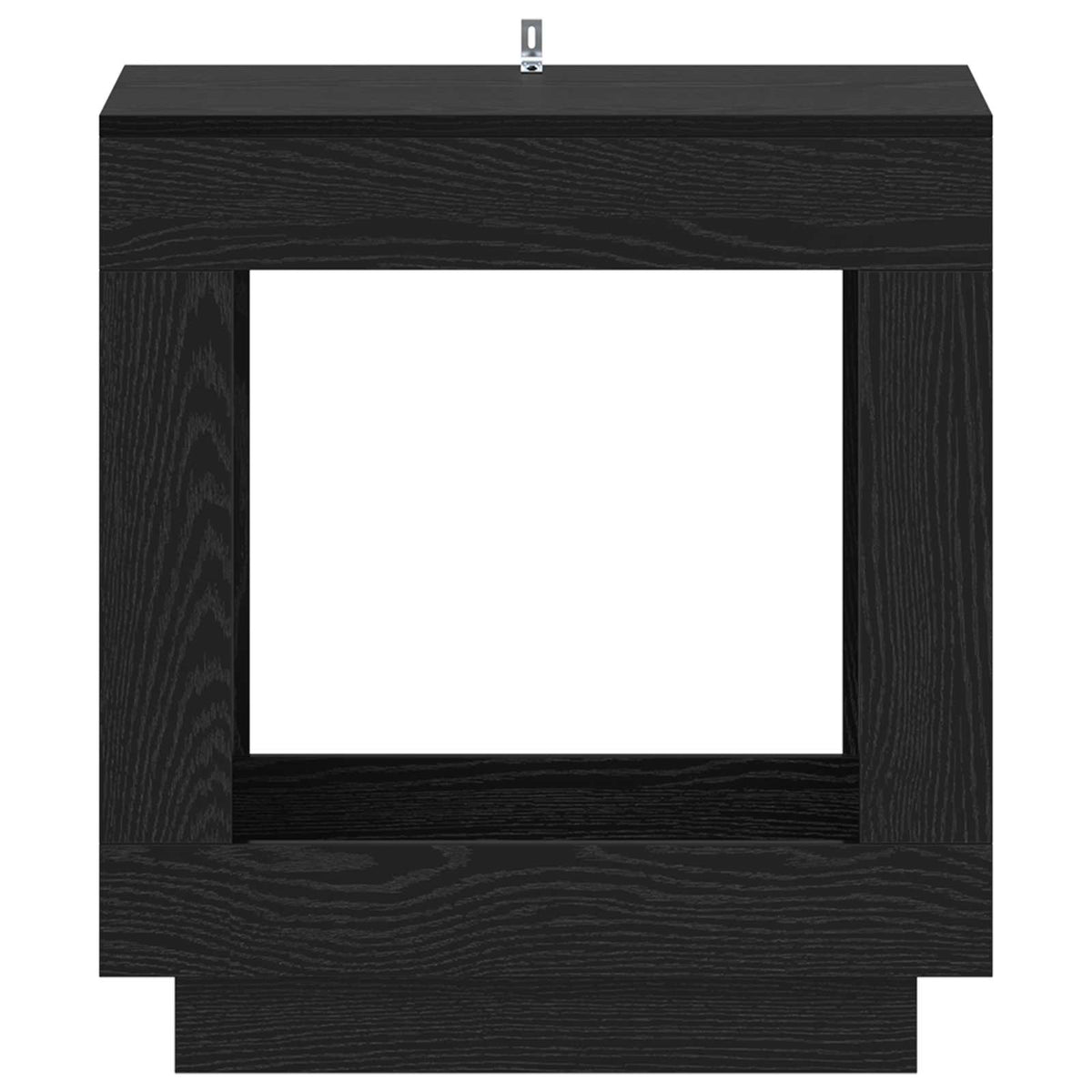 Side Table 60 x 40 x 65 cm Engineered Wood Black oak