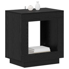 vidaXL Side Table Black Oak 60 x 40 x 65 cm Engineered Wood 3