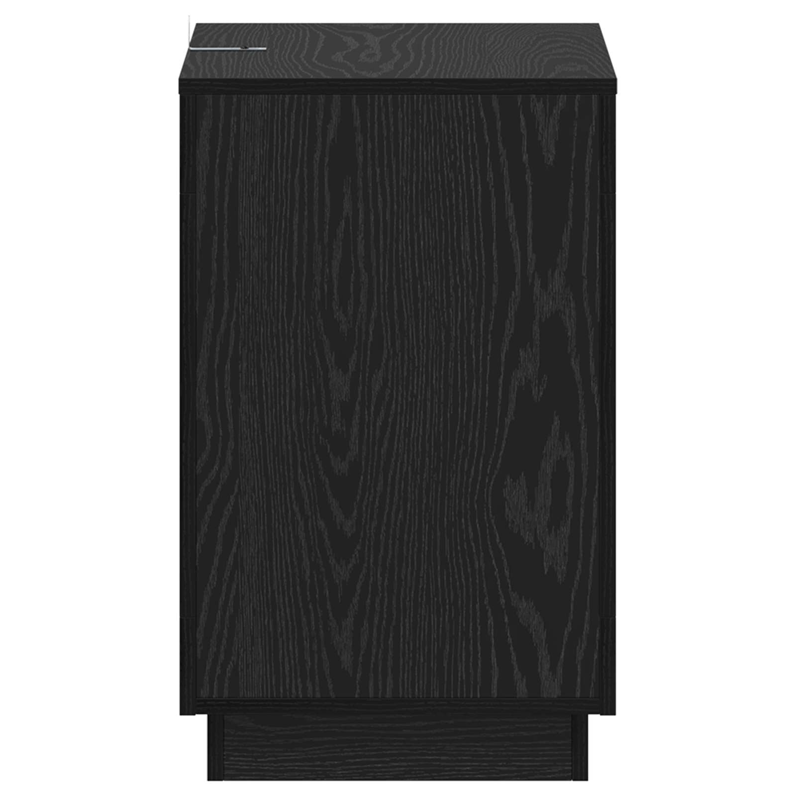 vidaXL Side Table Black Oak 60 x 40 x 65 cm Engineered Wood 5