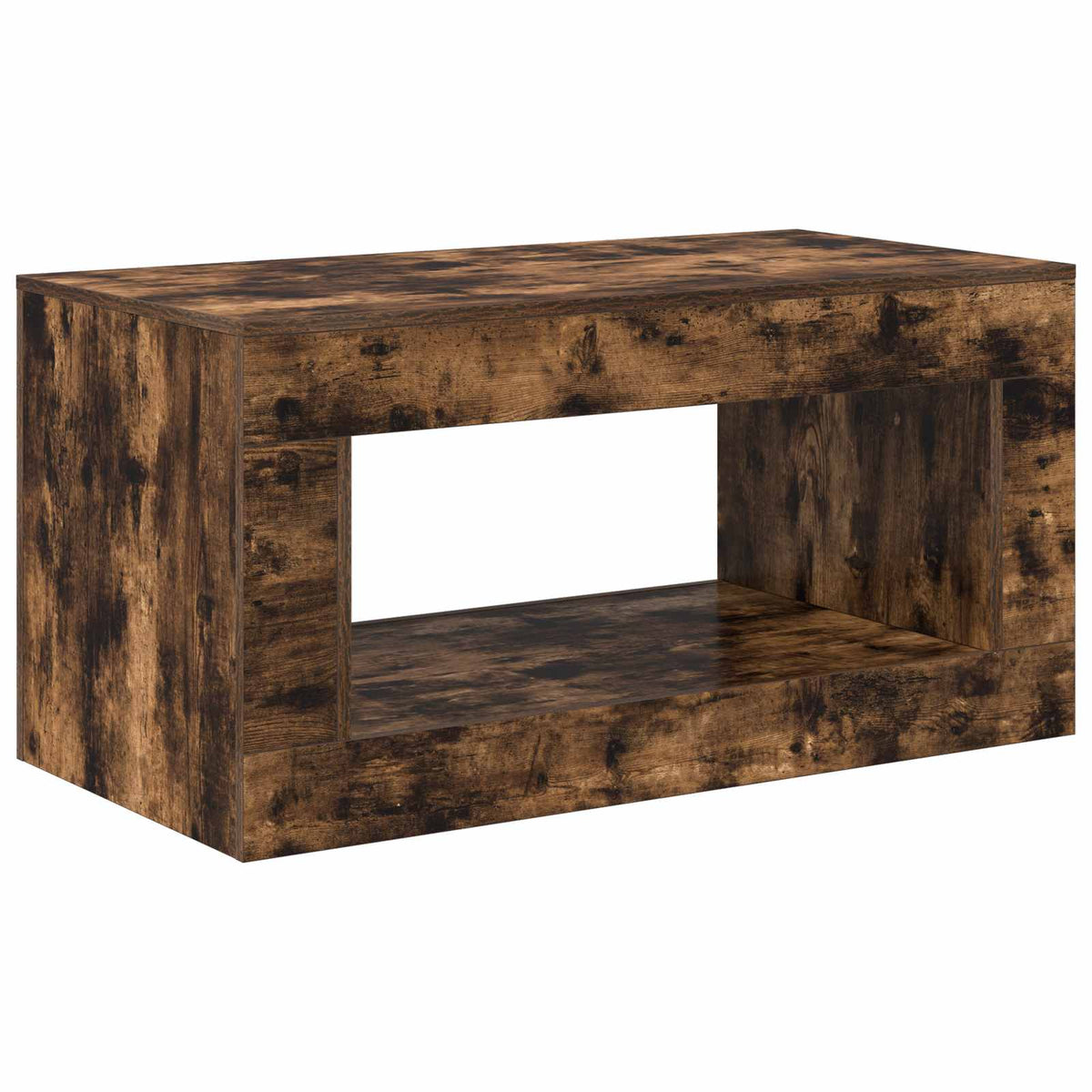 Coffee Table 99.5 x 50 x 50 cm Engineered Wood Smoked oak