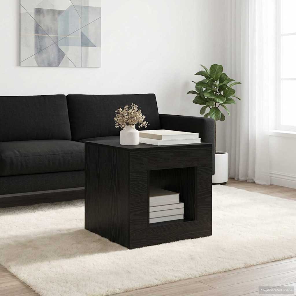 Coffee Table 51.5 x 50 x 50 cm Engineered Wood Black oak
