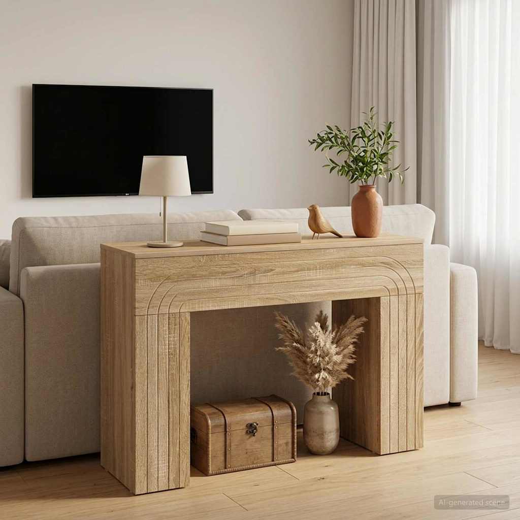 Coffee Table 102 x 35 x 75 cm Engineered Wood Sonoma oak