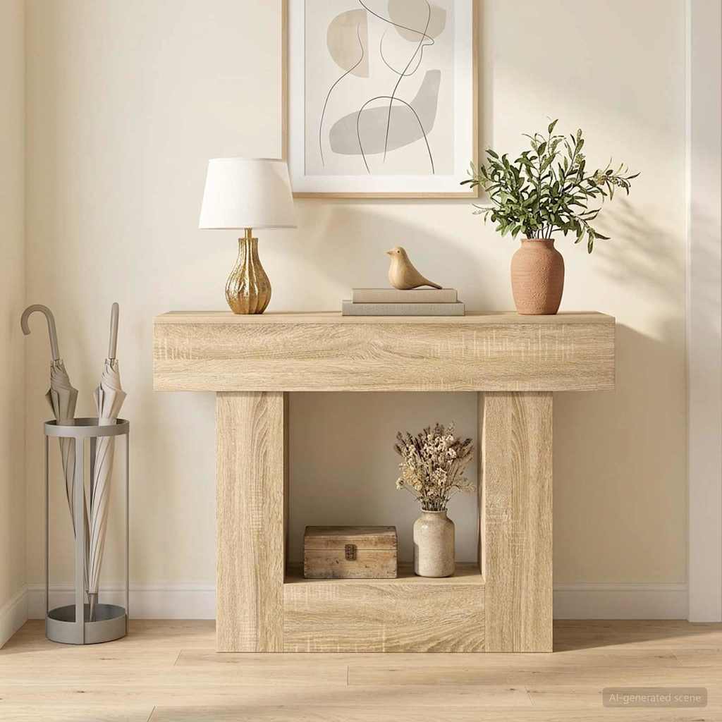 vidaXL Sonoma Oak 101 x 30 x 74 cm 1