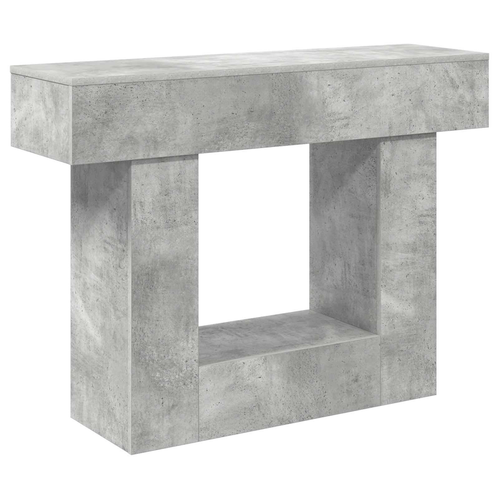 vidaXL Concrete Grey 101 x 30 x 74 cm 2