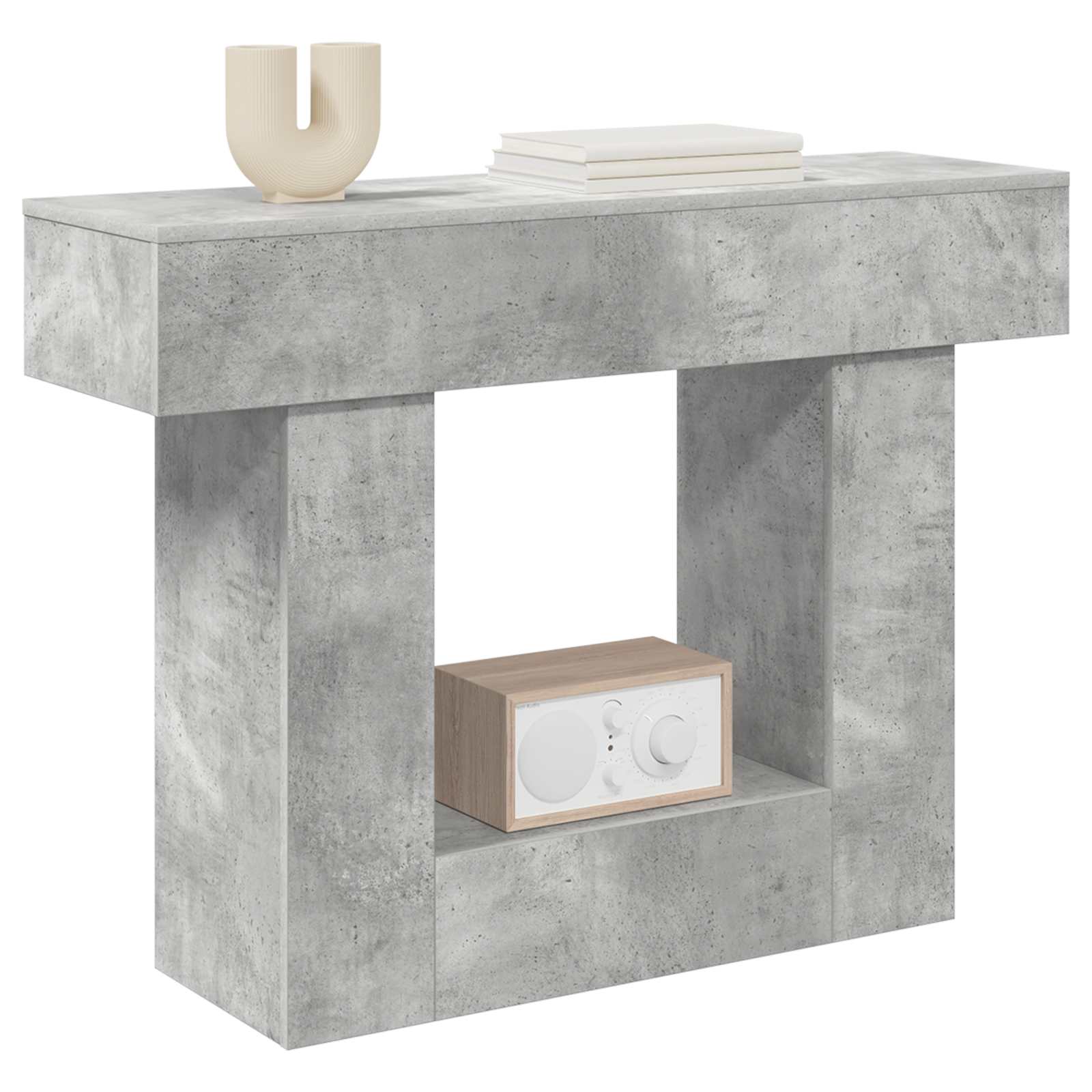 vidaXL Concrete Grey 101 x 30 x 74 cm 3
